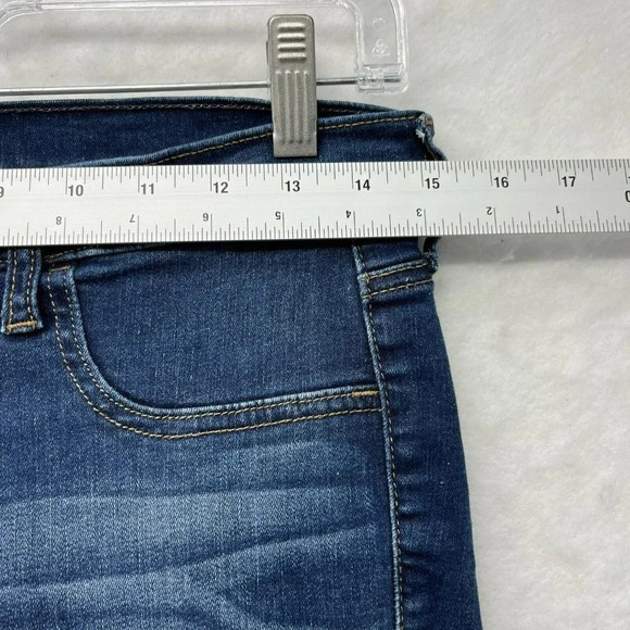 Gap 1969 Jeans Women's Sz 6 Blue Denim Easy Legging Distressed Slim Leg Stretch - Picture 3 of 12